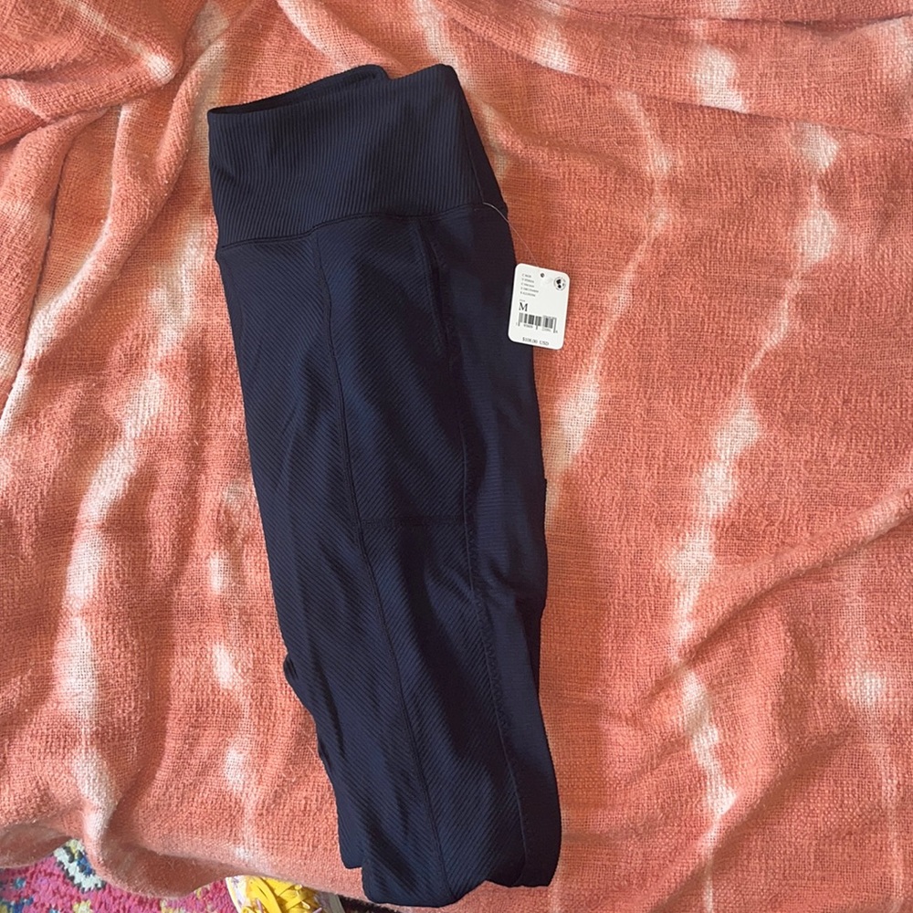 Free People Movement Black Ribbed Leggings